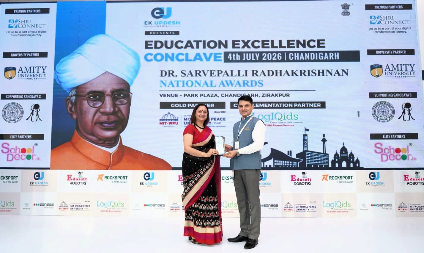 RIMT World School Principal Honoured with National Award