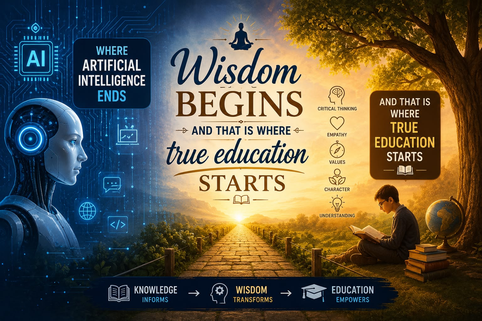 WhatsApp Image 2026-07-15 at 08.08.02 Where Artificial Intelligence Ends Wisdom Begins -and that is where true education starts